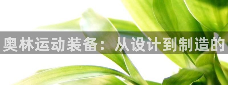 熊猫体育官网下载官方客服电话:奥林运动装备:从设计到制造的
